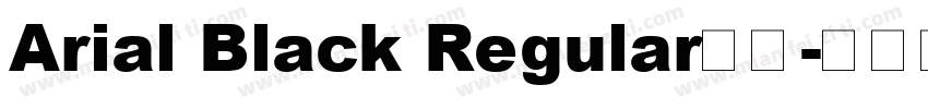Arial Black Regular字体字体转换